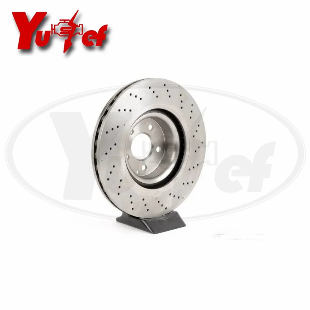 A pair Front Brake Disc Rotor Fits For MB S-CLASS W221 S-CLASS C216 SL-CLASS R230 2214211612 2214211112