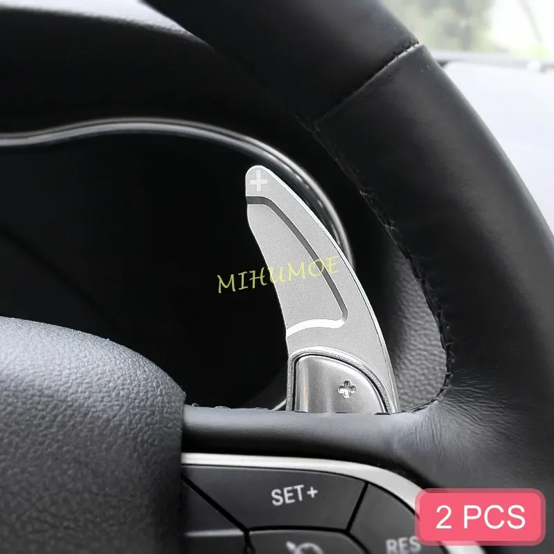 

For Jeep Grand Cherokee Dodge Charger Challenger Durango Steering Wheel Paddle Shifter Extension Gear Shift Stylish Silver
