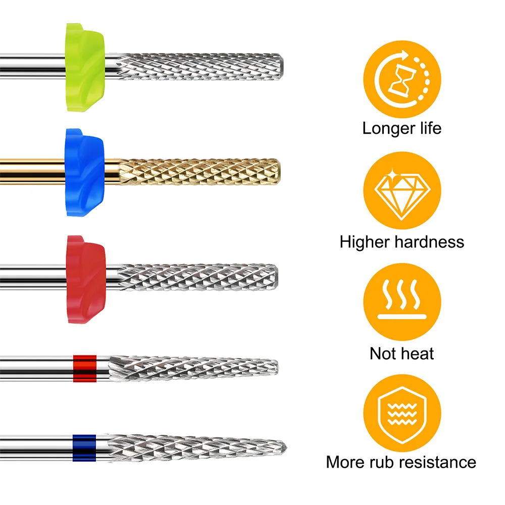1pc Stainless Steel Nail Drill Bit Nail Drill Machine Bit For Gel Removal Polishing Tools Professional Pedicure Nail Efile Bits view 4