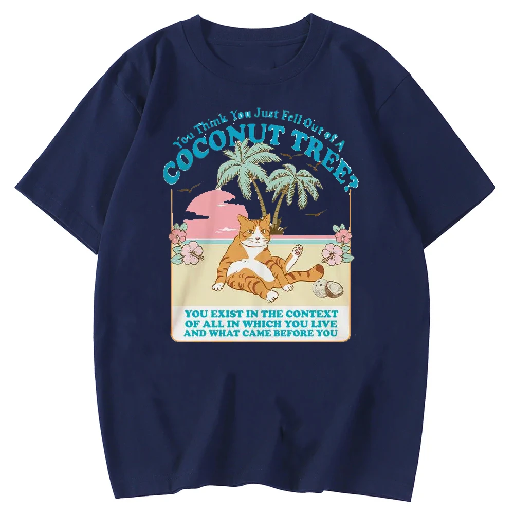 You Think You Just Fall Out of A Coconut Tree T-shirt Kamala Harris Shirt Harris Meme Roevember  2024 Man and Woman Tops O-neck