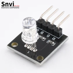 Snvi 5pcs RGB Module KY-016 Three Colors 3 Color RGB LED Sensor Module for Arduino DIY Starter Kit KY016
