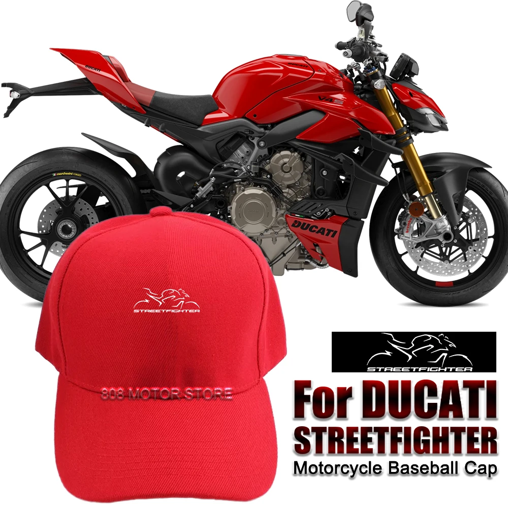 For Ducati Streetfighter streetfighter Motorcycle Accessories Baseball Cap Fashion Unisex Sun Protection Motorcycle Racing Hat