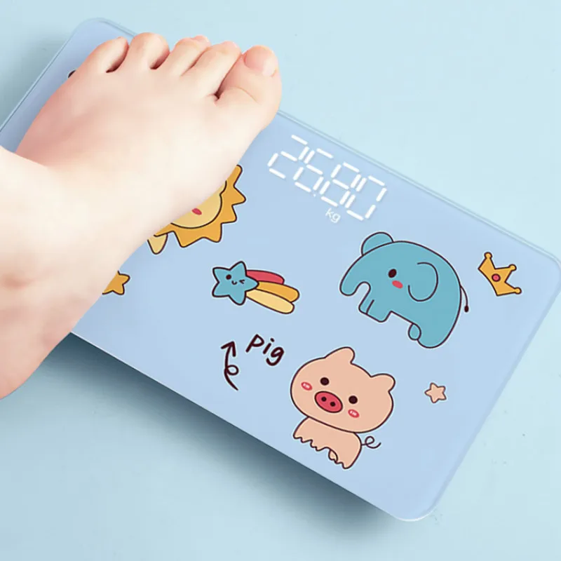 

Small Mini Weight Scale Girls Dormitory Student Portable Body Scale Charging Household Electronic Scale Household Supplies