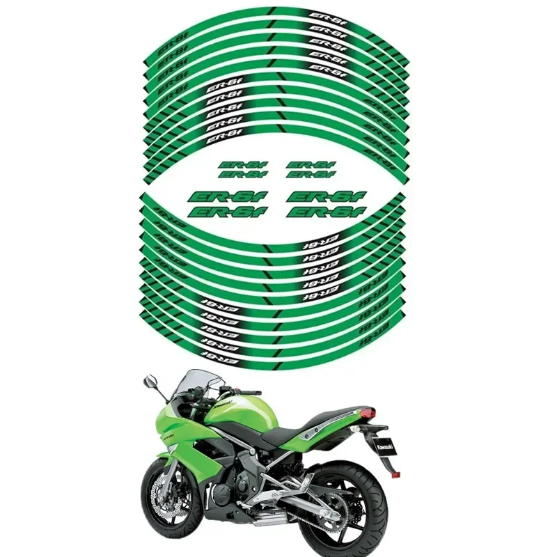 

Запчасти для мотоциклов KAWASAKI ER-6F ER6F ER 6F, контурная декоративная наклейка на колесо, аксессуары A