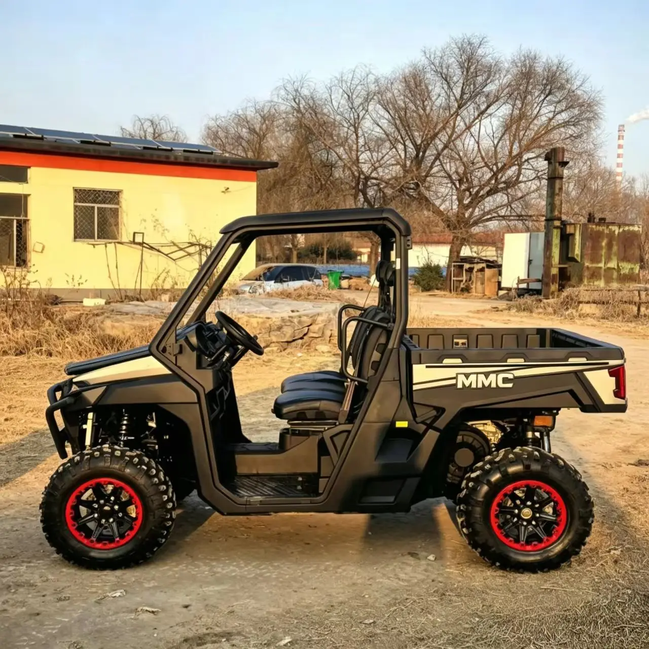 Electric 4x4 4-Seater UTV Scooter Go Kart - High Power Off-Road Hunting Buggy Golf Cart Street Legal for Outdoor Activities