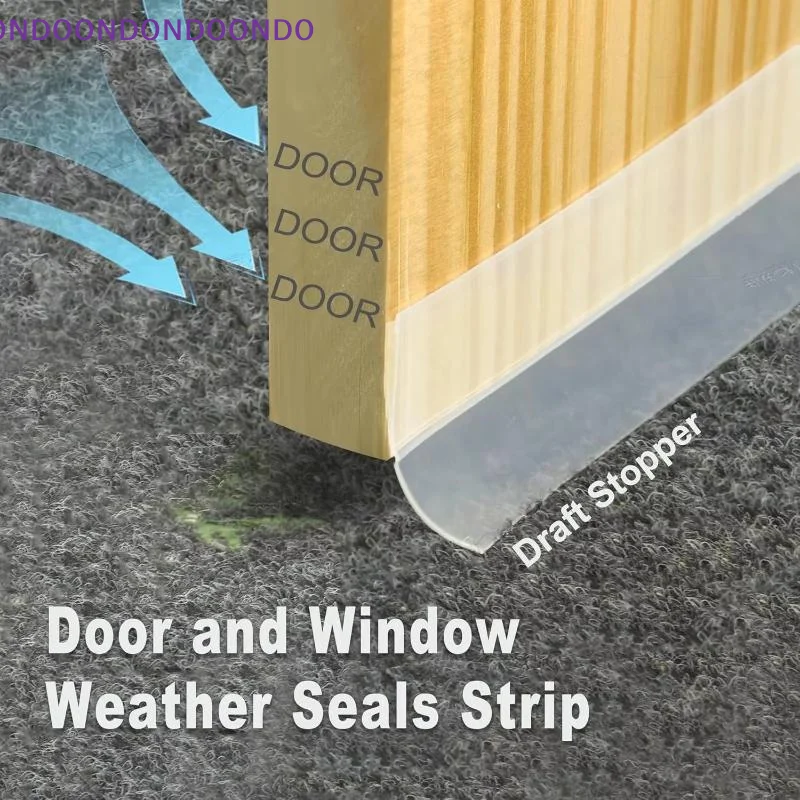 Weatherproof Door Seal Stripping Tape Soundproof Dustproof Self-Adhesive Strip for Door Frame Garage Window Commercial Office