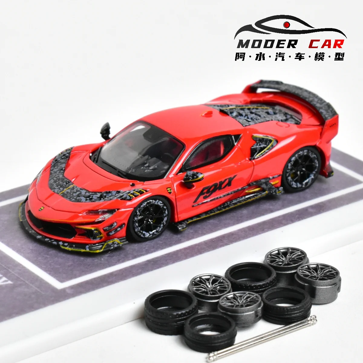 MJ 1:64 Mansory SF90 F9XX  Spider Diecast Model Car