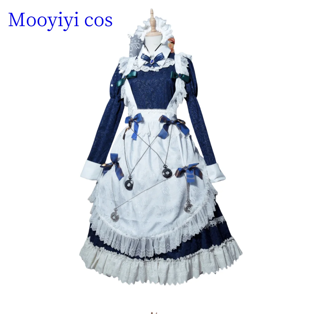 

Newly Mooyiyi Izayoi Sakuya Cosplay costume Halloween Christmas Role Playing Party Comic Cute Lolita Dress New Touhou Project