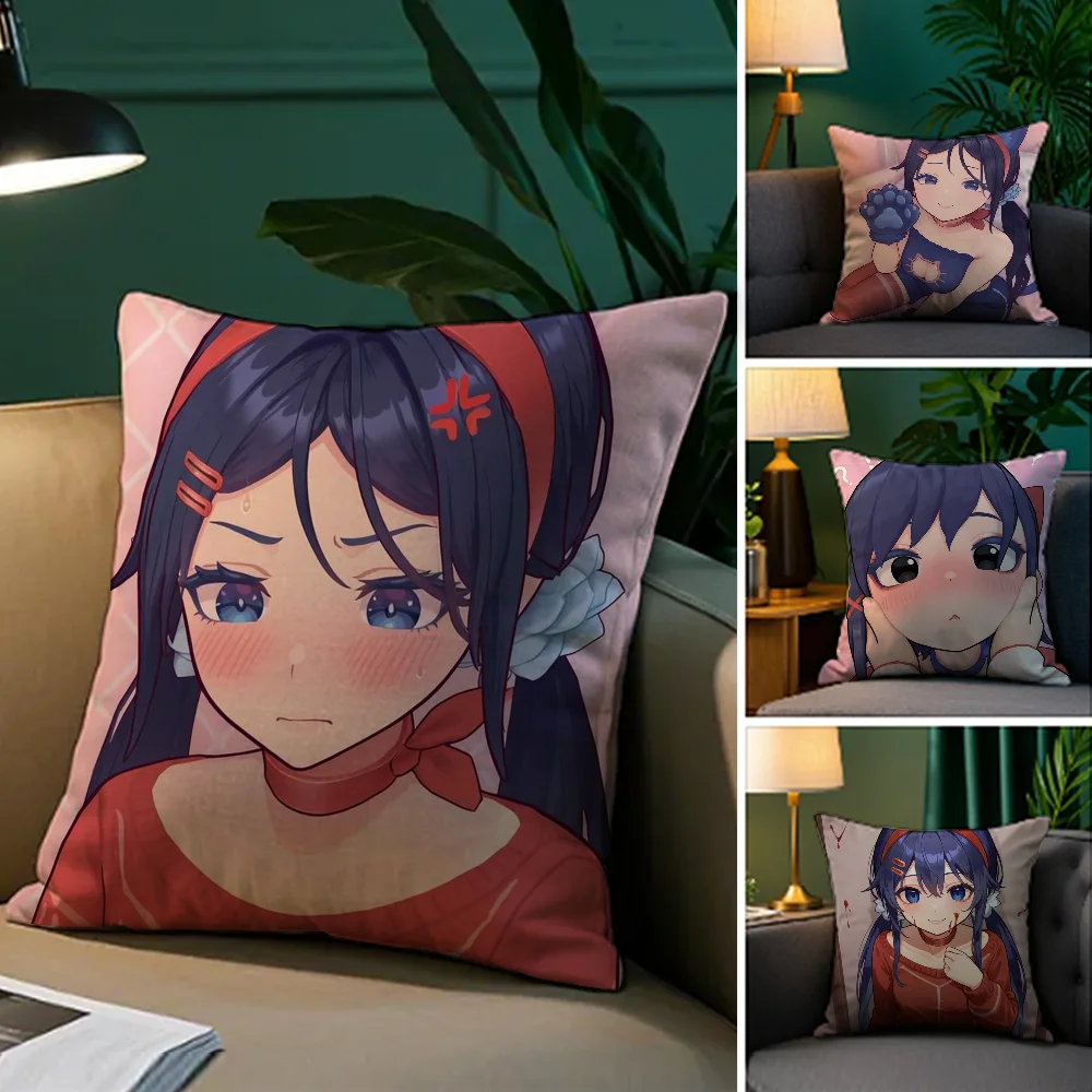 

Cute M_MiSide Mita Pillow Case Plush Fabric Soft Double Sided Print Sofa Cushion Cover Throw Pillow Covers
