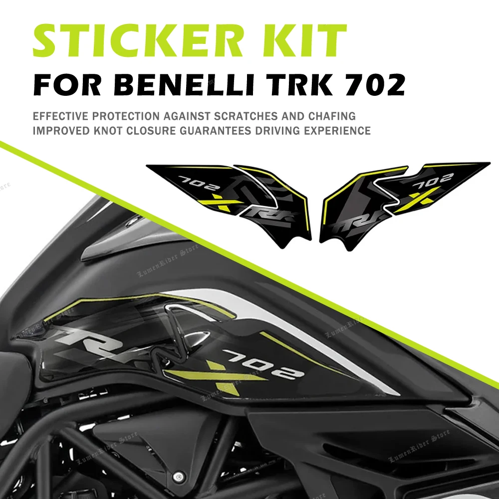 

2023 Trk702x Accessories Motorcycle 3D Gel Epoxy Resin Sticker Tank Pad Protection Kit For Benelli TRK 702X 2023-