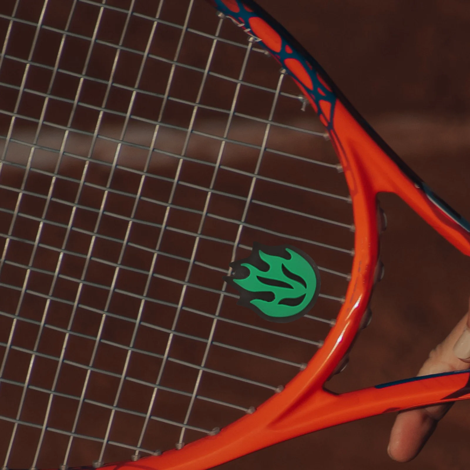 6Pcs Silicone Tennis Dampeners Fire Shaped Tennis Racket Vibration Dampeners Shock Absorbers Lightweight Racket Dampening