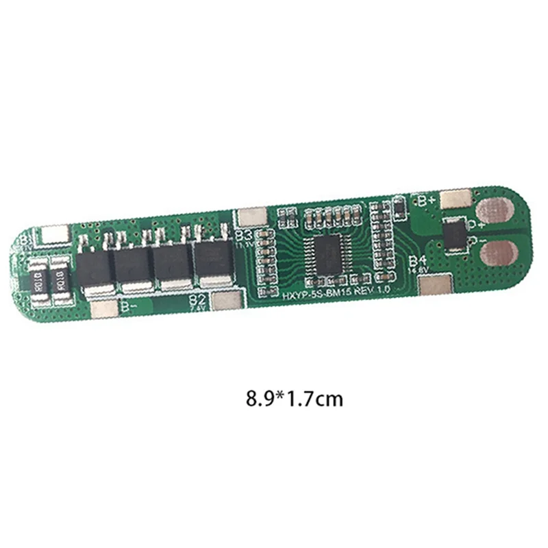 2Pcs 5S 21V 18.5V 15A Li-Ion Lithium Battery Packs 18650 Charger PCB BMS 25V 5 Cell Protection Board Integrated Circuits