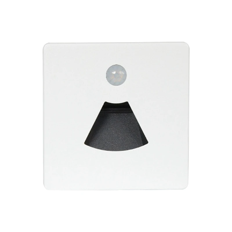 AFBC 3W LED Sensore di movimento Luce notturna LED Incorporato per scale Luce impermeabile con sensore di movimento per rimorchio per navi per barche RV