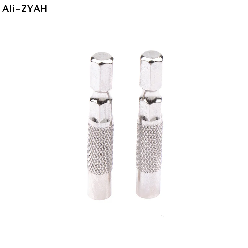 【Z】2pcs Hex Shank 6.35mm To 4mm Insert Bit Adapter Electric Screwdriver Socket Holder Micro Bit Adapter Magnetic Holder Tools