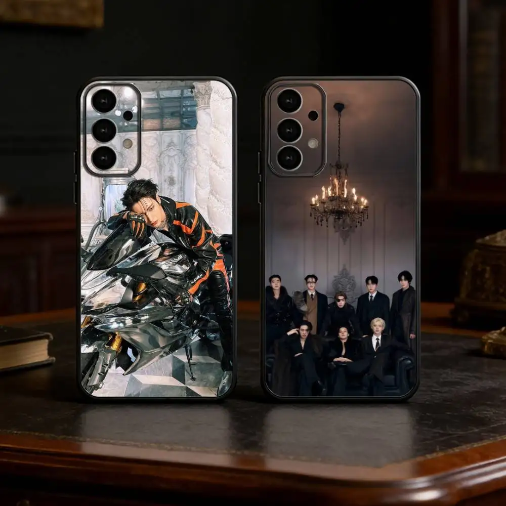 Hot O-ATEEZ Kpop Phone Case For Samsung S25,24,21,22,23,30,Ultra,20,Plus,Fe,Lite,Note Soft Black Cover