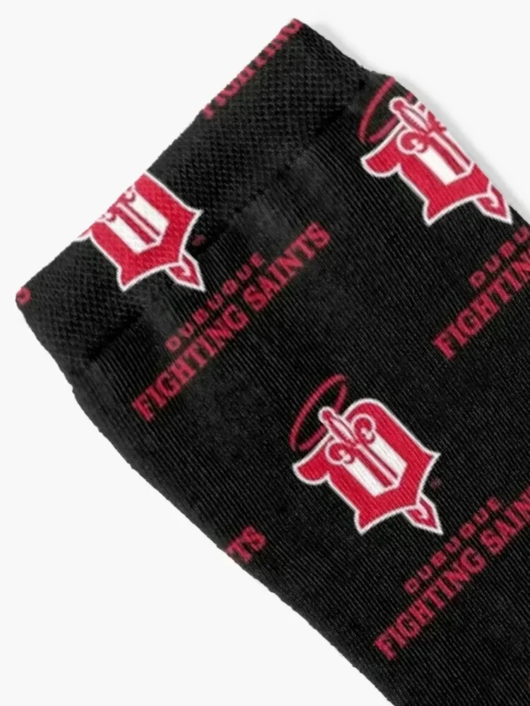 Dubuque Fighting Saints Socks football loose cotton christmass gift Luxury Woman Socks Men's