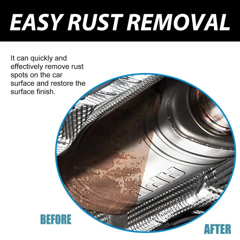 Rust Remover For Metal 100ML Car Rust Removal Spray Rust Reformer For Remove Iron Particles In Car Paint Motorcycle RV And Boat