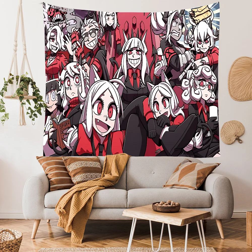 

H-Helltaker Anime Photography Backdrop For Girls Baby Shower Birthday Party Decor Fairy Table Kids Dessert Table Banner Supply