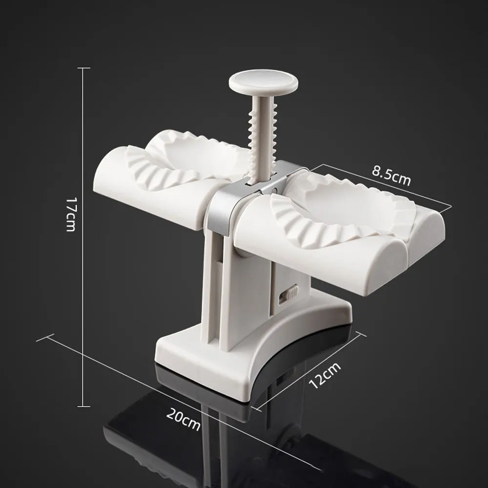 

Dumpling Mold Maker Double Head Automatic Dumplings Making Machine Household Artifact Manual Press Machine