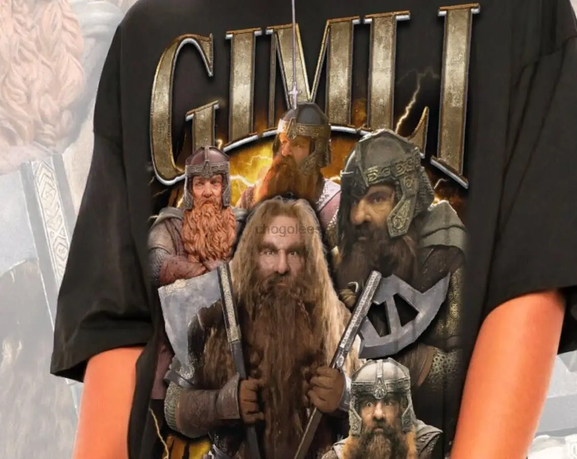 Retro Gimli Shirt-Gimli TshirtGimli T shirtGimli T-shirtLord of the Rings ShirtJohn Rhys-Davies ShirtLord of the Rings TshirtGim