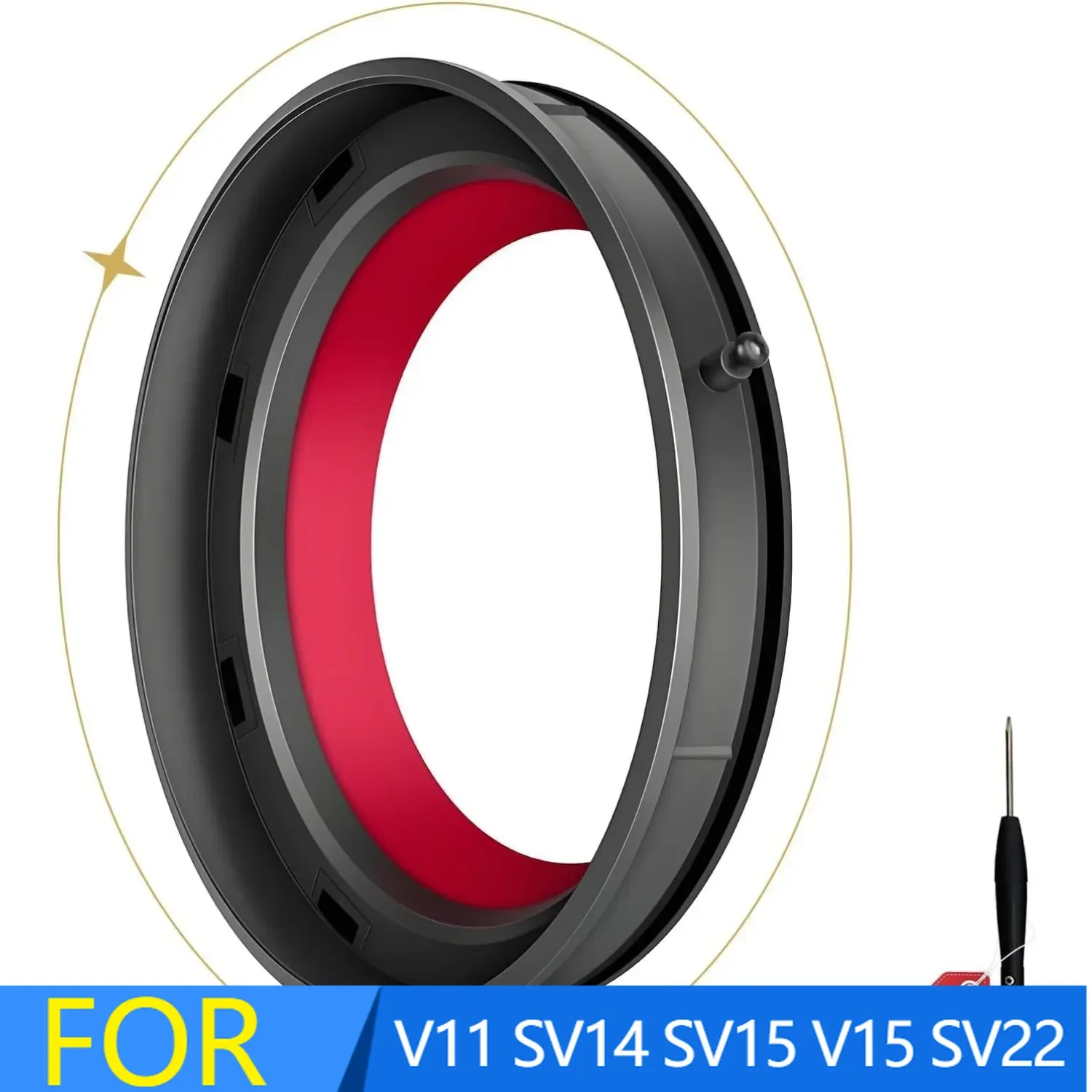 

Vacuum Cleaner Dust Bin Lid Compatible with Dyson V11 SV14 SV15 V15 SV22 Replacement Dirt Cup Sealing Ring Parts Accessory