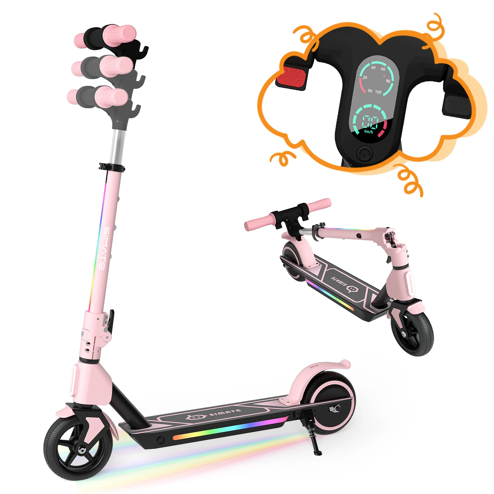 Kids Ride On Suitcase Scooter - Elektrische scooter voor kinderen van 6-14