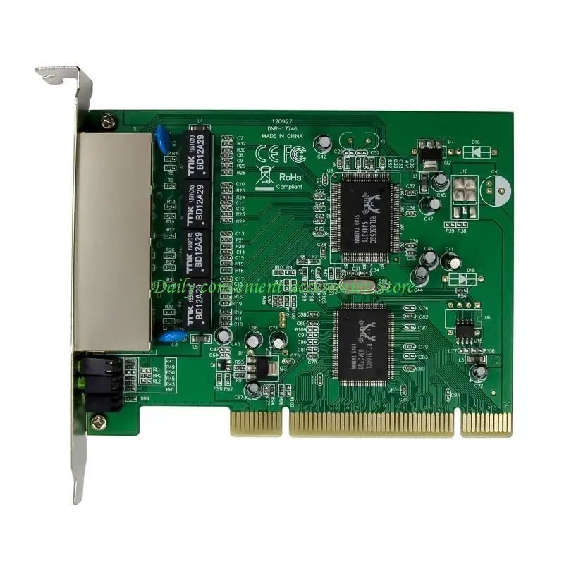 97QB RTL8305+8100CL Четырехпорная сетевая карта PCI 4100CL 4-порта