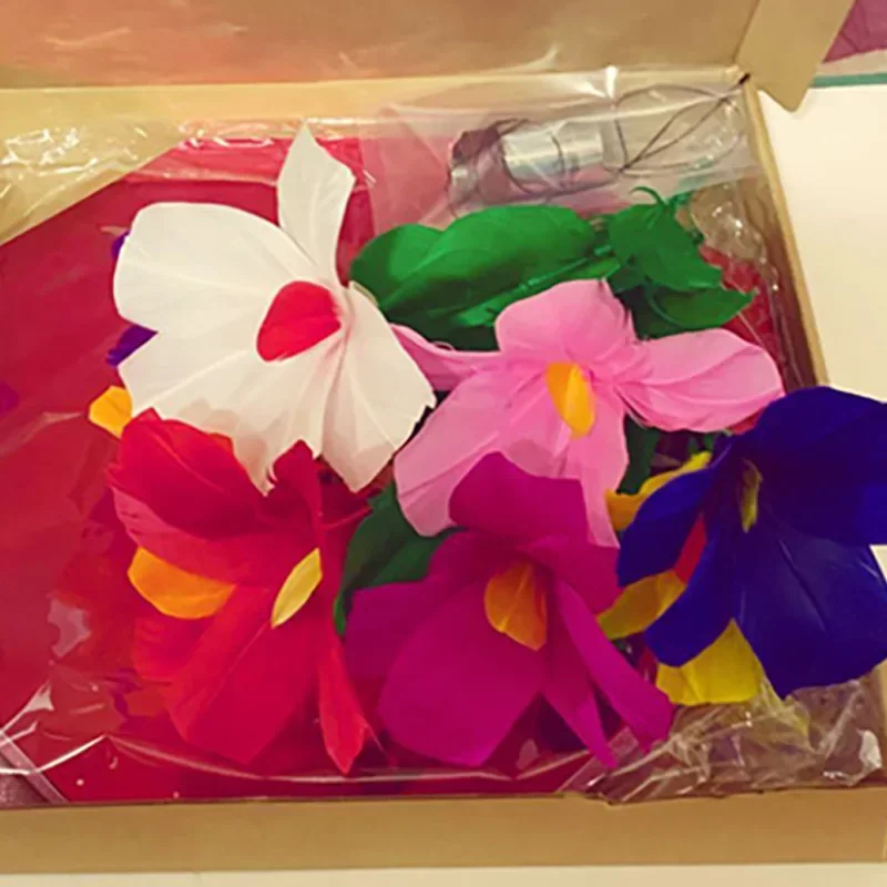 Appearing Potted Flower Tray by YG Magic Tricks Feather Flower Appearing Magia Magician Stage Mentalism Props