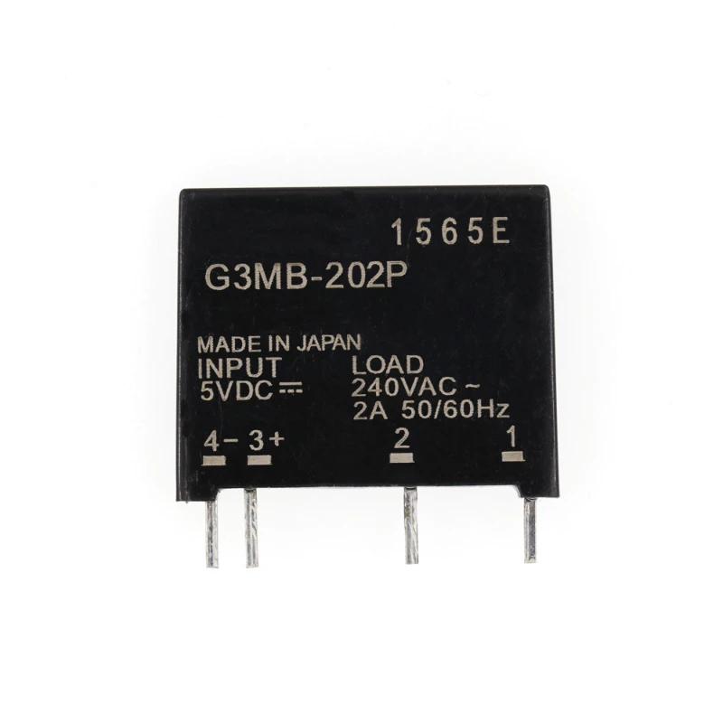 5PCS Relay Module G3MB-202P G3MB 202P DC-AC PCB SSR In 5V DC Out 240V AC 2A Solid State Relay Module