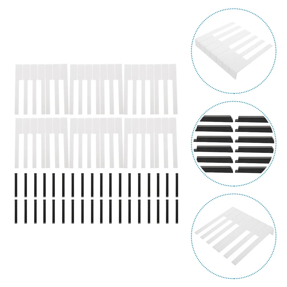 88 Pcs Piano Key Repair Keys Musical Instrument Supplies Bright Light Repairing Accessories Heads