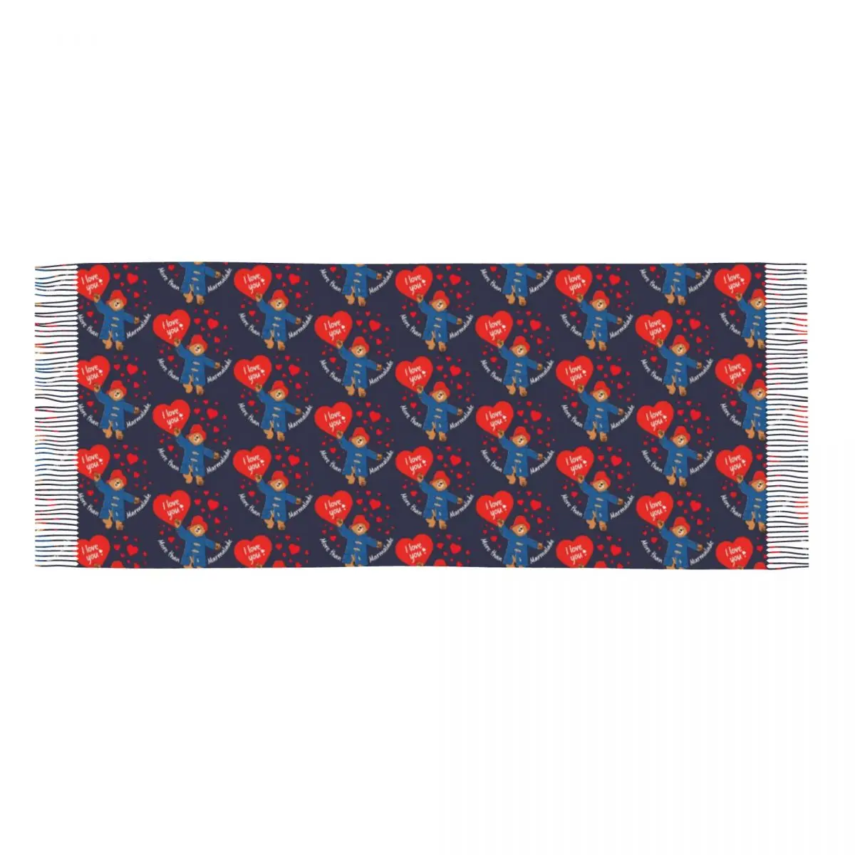 بادينغتون الدب الحب شرابة وشاح المرأة لينة Marmelade شال التفاف الإناث الشتاء الخريف الأوشحة #5