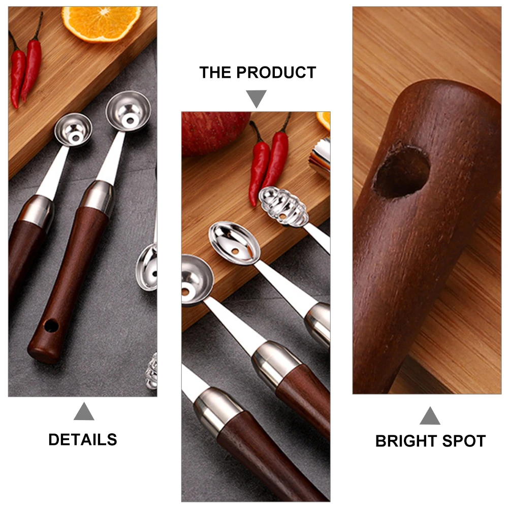 

Fruit Ball Picker Melon Baller Scoop Watermelon Balls Carving Stainless Steel Scooper Smooth Surface