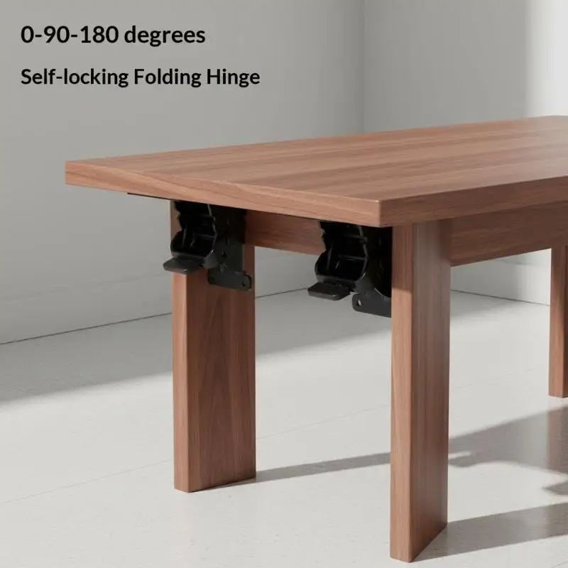 180 Degree Foldable Hinge Thickened Self Locking High Load Bearing for Table Stool Outdoor Furniture Accessories