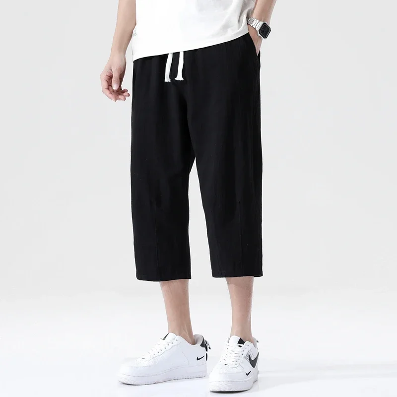 Men's Summer Multicolored Chinese Style Casual Pants Fashionable High Street Sports Straight Leg Pants Hombre Loose Oversized