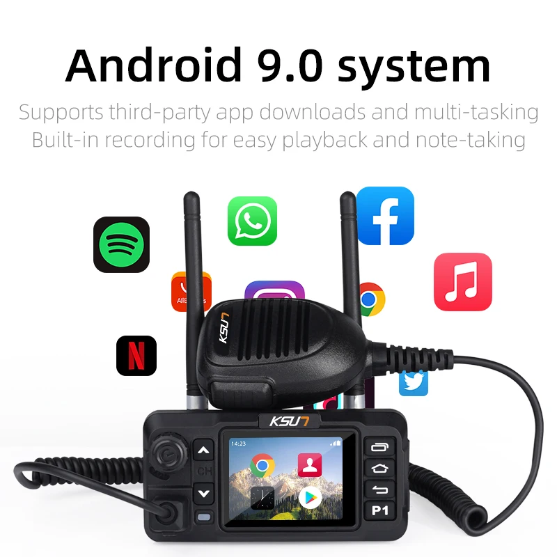 جهاز اتصال لاسلكي مثبت على السيارة يعمل مع نظام اتصال داخلي للشبكة العامة Zello غير محدود المدى للاتصالات اللاسلكية ZL56 #2