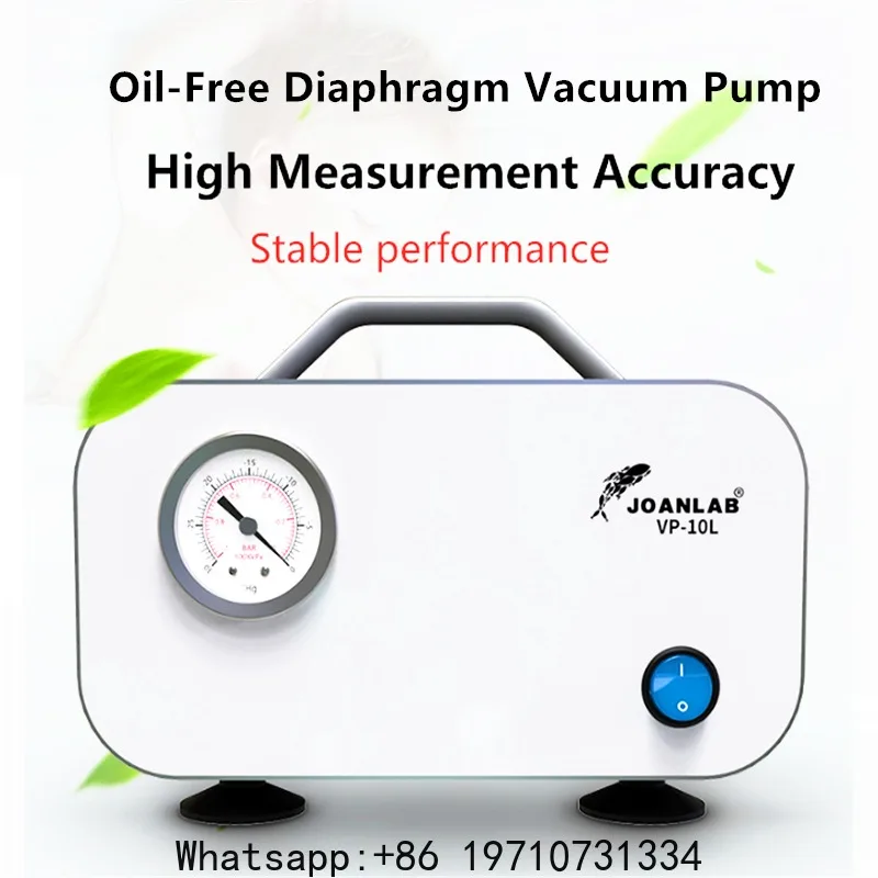 Oil-Free Diaphragm Vacuum Pump, Small Pumping  Negative Pressure, Mini Vacuum Filter Device, Laboratory Filter Pump