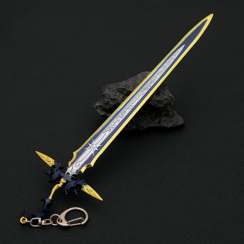 22 سنتيمتر الخيال أنيمي لعبة الطرفية Bahamut في نهاية المطاف أسلحة السيف نموذج تأثيري الدعامة المعادن الحرفية تحصيل الحلي هدية لعبة