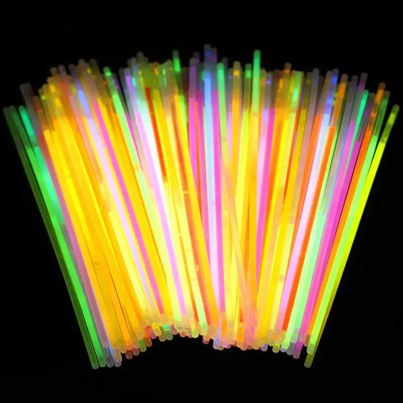 50/1 pz fluorescenza Party Glow Sticks Glow In The Dark bracciali collana colorato incandescente Stick Xmas Wedding Party Decor Prop