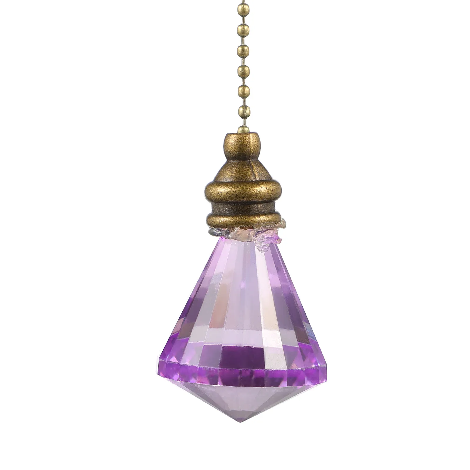 Crystal Prism Pendant Hanging Decor Lamp Ornament Sun Catcher Rainbow Reflector for Garden Backyard Terrace Balcony Window