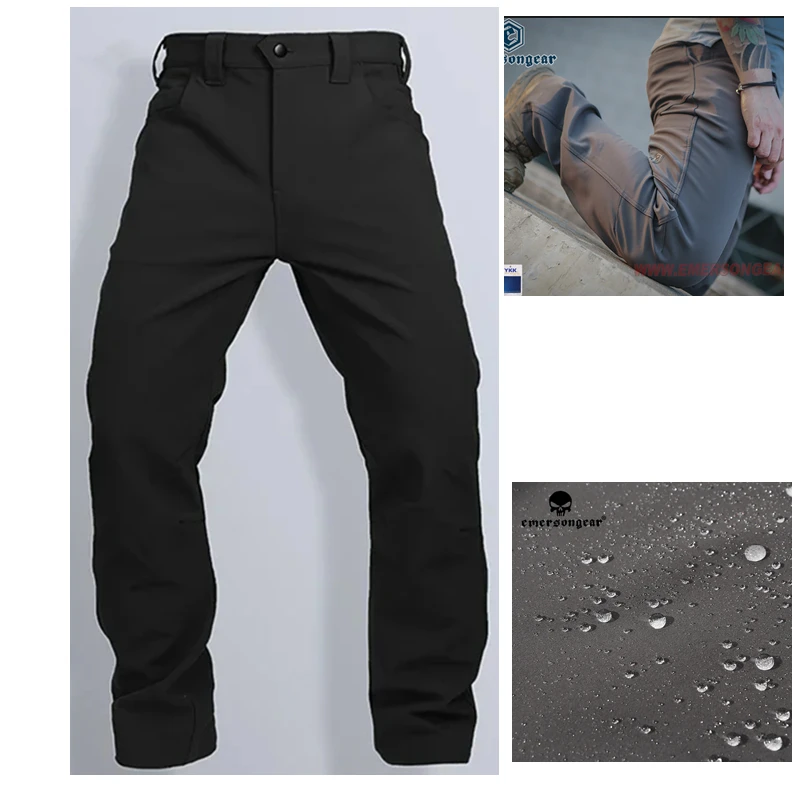 

Emersongear Fashion Lynx Tactical Soft Shell Pants Mens Duty Cargo Trouser Sports Daily Commuter Work Outdoor fishing Hiking