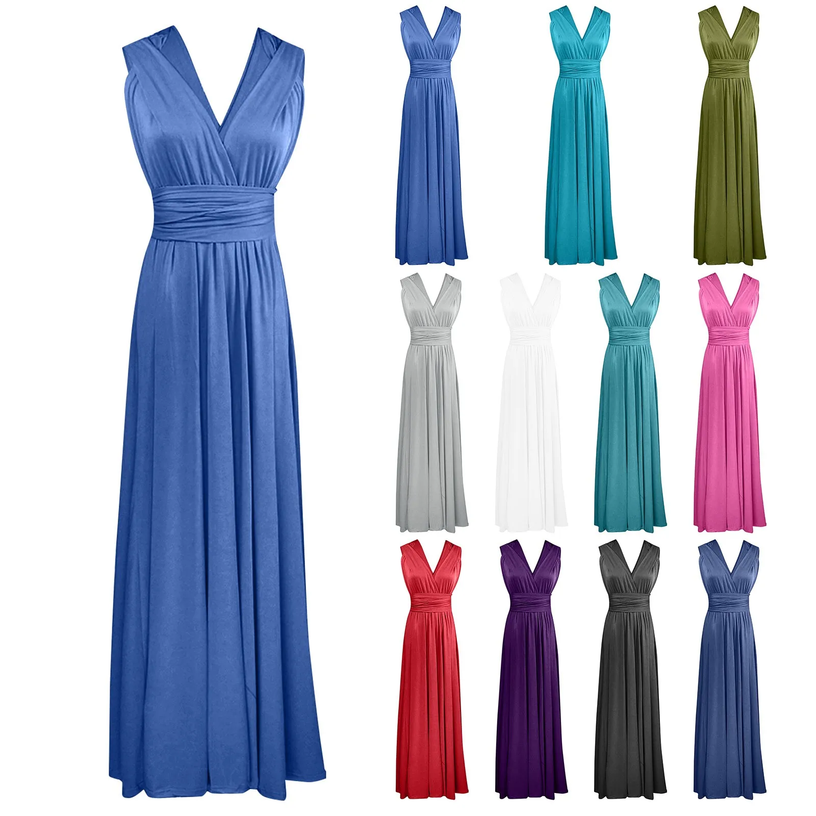 Fashion Bandage Long Dress Party Multiway Bridesmaid Convertible Infinity Robe Longue Femme Sexy Women Boho Maxi Clubwear Dress