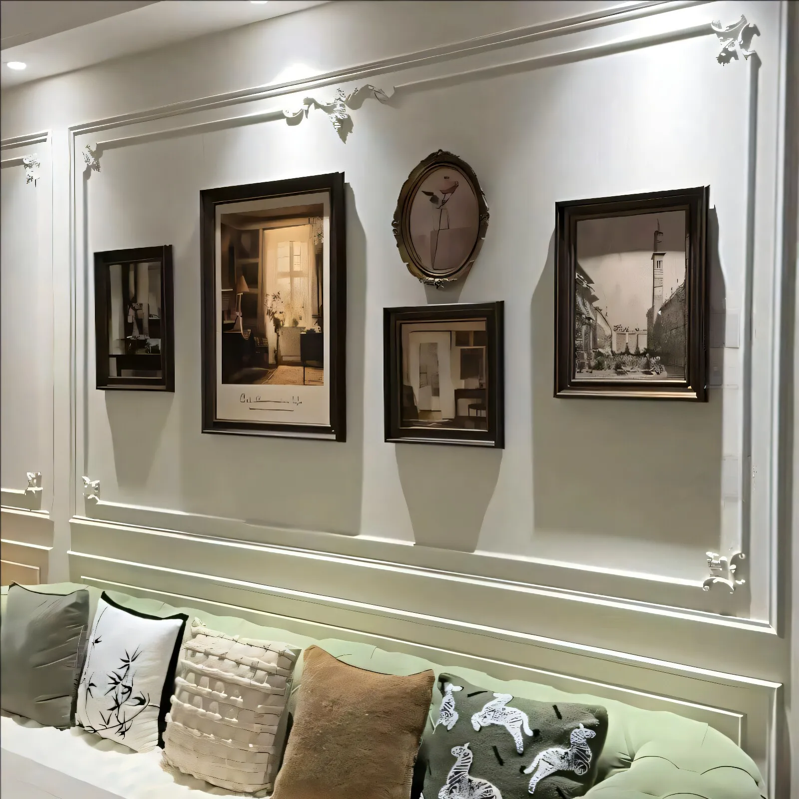 American retro oil painting decorative painting easy to wipe plexiglass painting