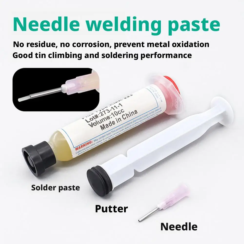 RMA-223 Tin Solder Paste Flux Needle Tip Syringe No-clean Flux Grease For Phone SMD PGA PCB Electronic Weld Soldering
