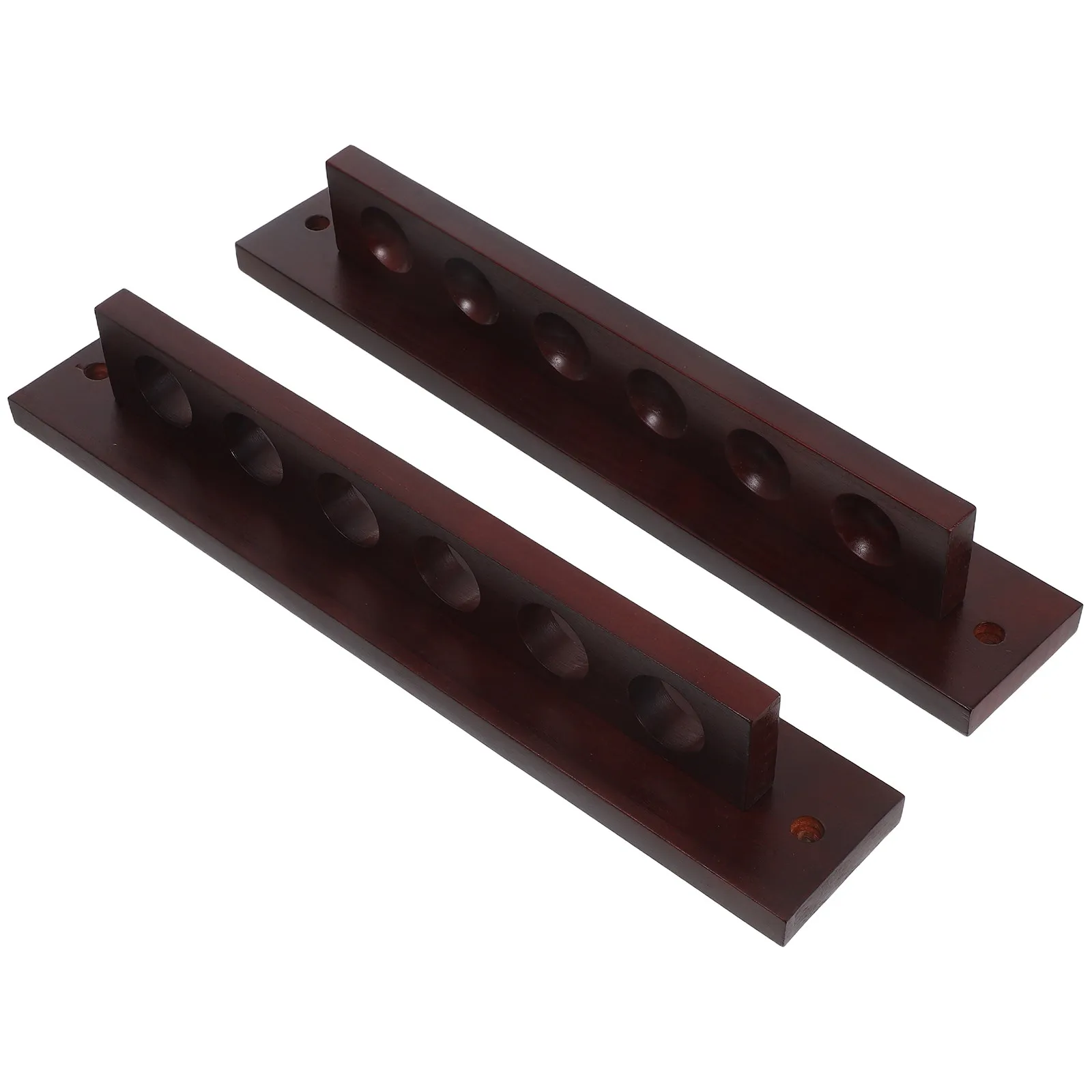 

Настенная Т-образная подставка для бильярдных киев из массива дерева, 6 слотов, держатель для киев для дома и клуба, настенный органайзер для хранения бильярдных киев