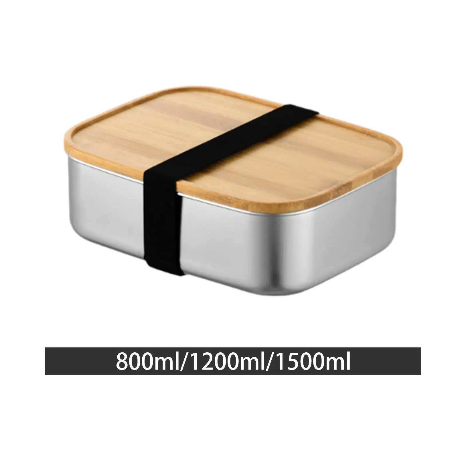 Stainless Steel Portable Bento Easy to Carry Rust Proof Crash-resistant Food Container for Dorm Commuting Office Picnic Kids