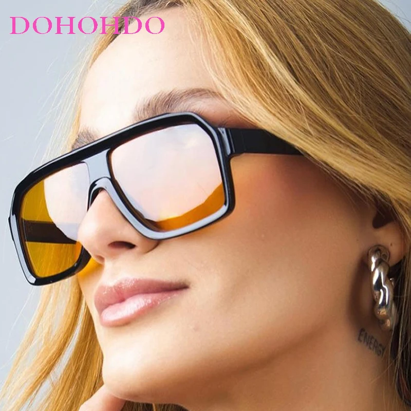 

Vintage Oversized Punk Pilot Women Sunglasses Luxury Brand Design Men Sunglass Outdoor Driving Travel Shades Unisex Lentes UV400