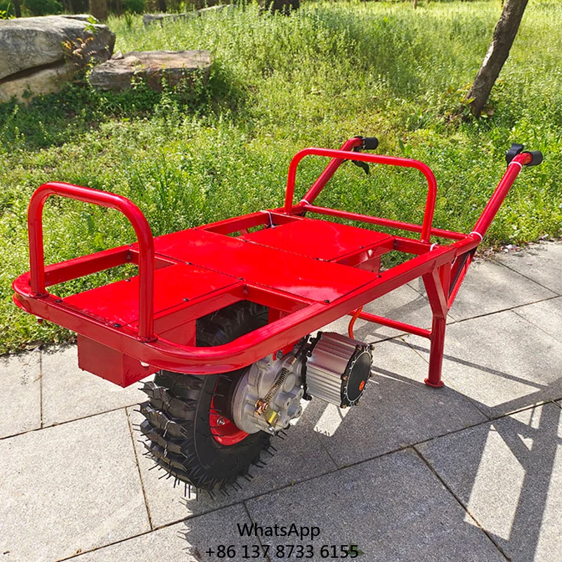 

Электрическая тележка для фермы и сада, электрическая транспортная тележка для садоводства, тележка для подъема в гору, бытовая электрическая ручная тележка