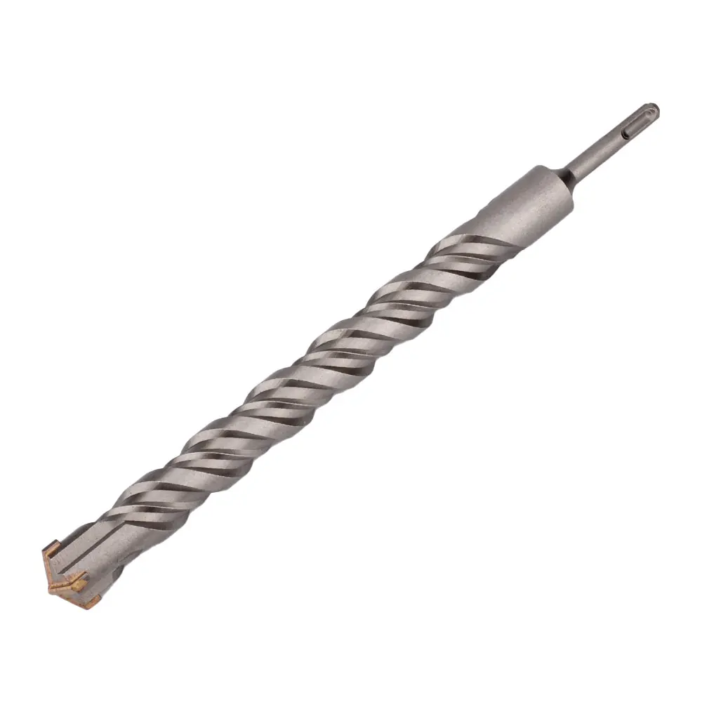 350mm Long Masonry Drill Bit SDS Plus Shank for Electric Hammer Tungsten Carbide Cross-Tip Diameter from 10 to 32mm