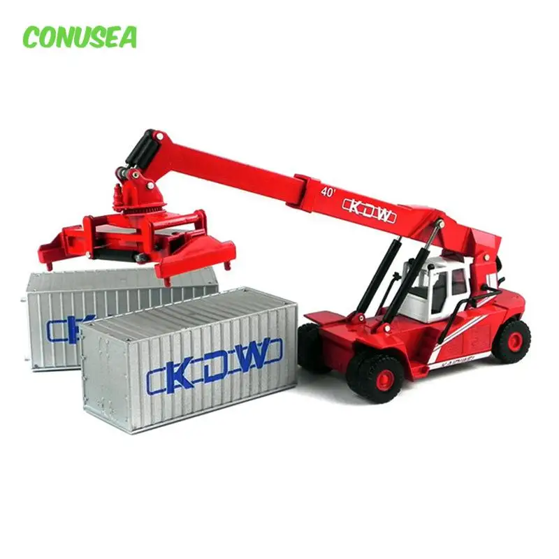 

1:50 Diecast Alloy Container Crane Model Truck Transport Engineering Car Multi-Function Kids Toys Vehicle Boys Birthday Gift