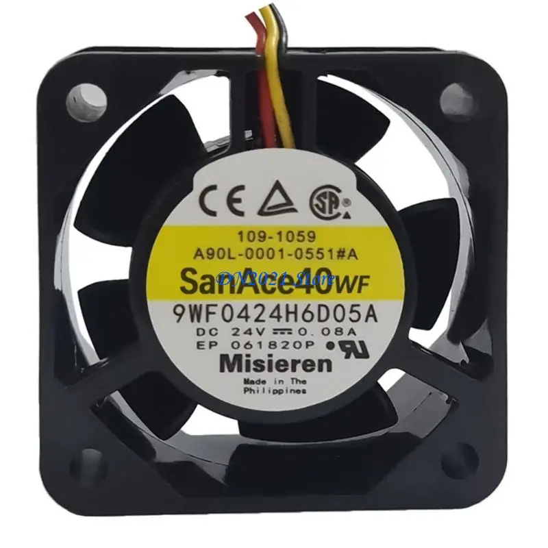 F3KE for SanAce40WF DENKI 9WF0424H6D05A 4020 3 Line 24V 0.08A FANUC Cooling Fan